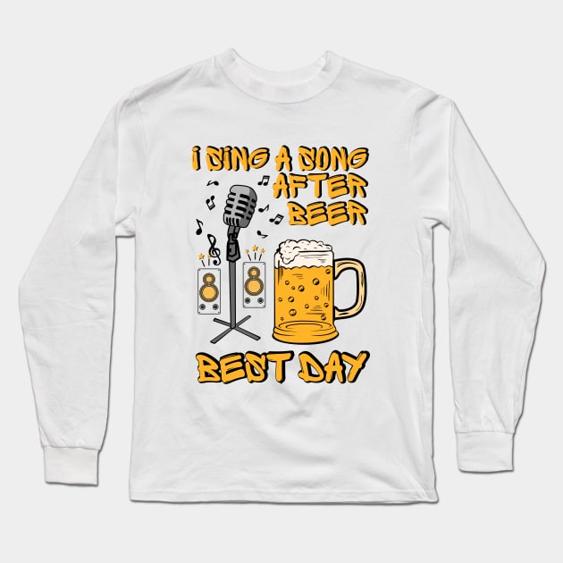 Beer and Music Long Sleeve T-Shirt by designbek